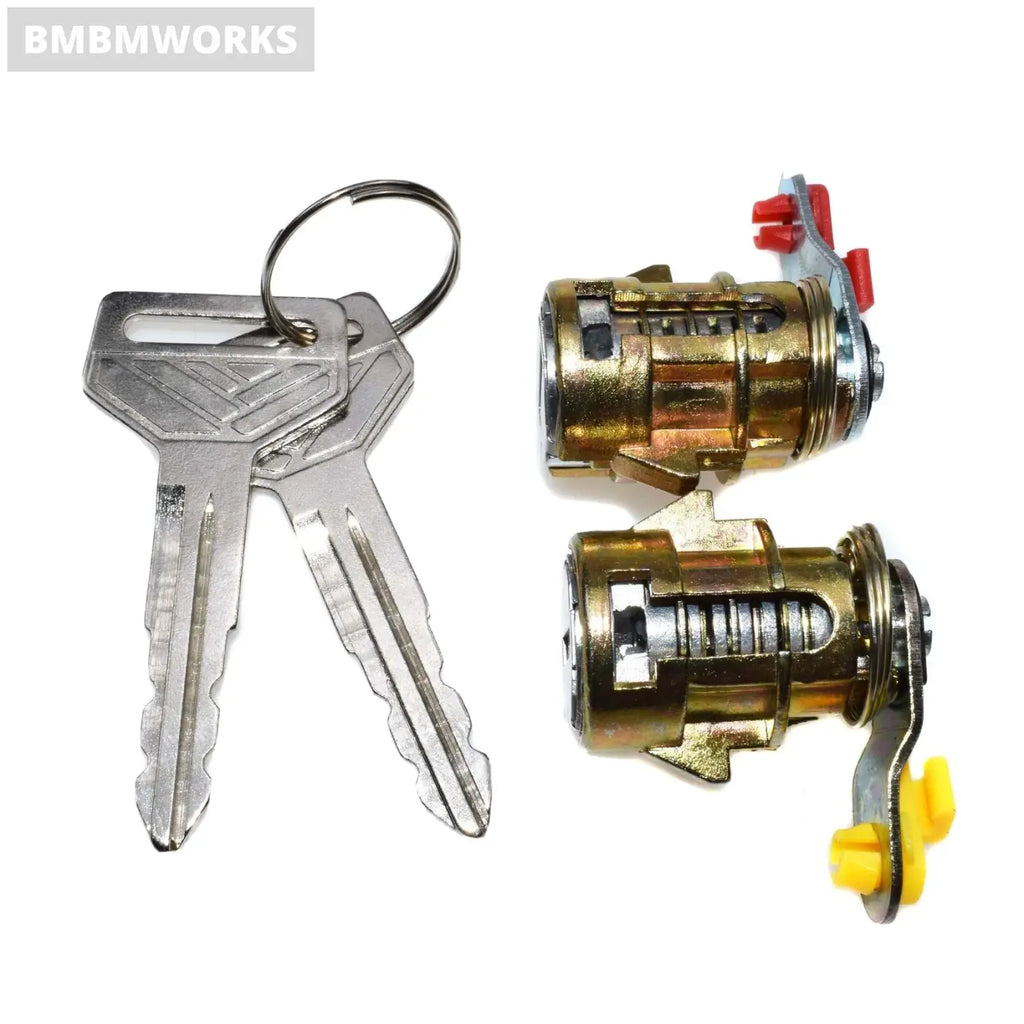 Door Lock Barrel Cylinder Set & Keys Toyota Corolla Hilux Geo Prizm 1988-1992