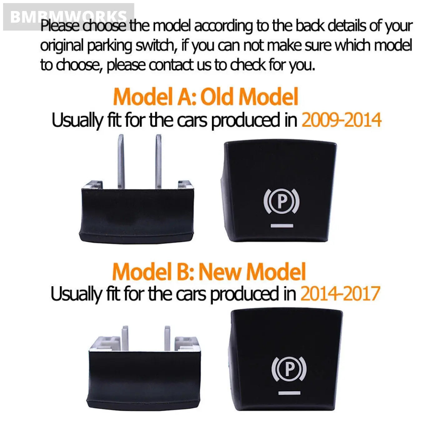 Electronic Handbrake Parking Switch For Bmw F01 F02 F07 F10 F06 F25 F26 F15 F16