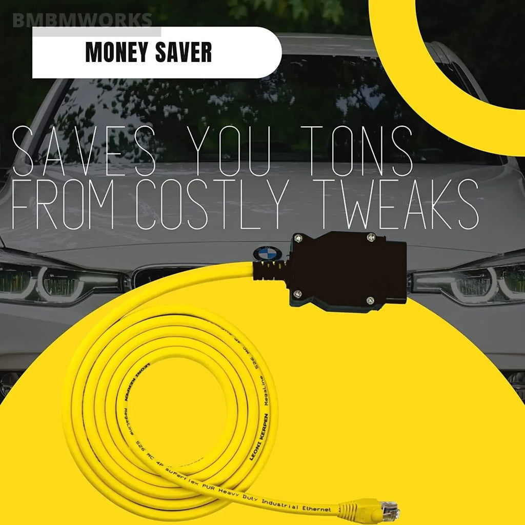 Enet Obd Cable For Bmw Icom E-Sys Ista Bootmod3 Bimmercode Obd2 Coding F-Series