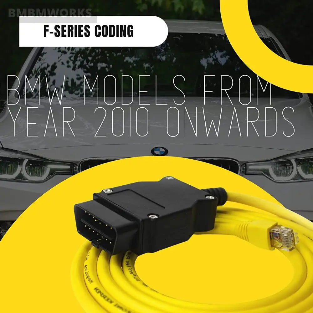 Enet Obd Cable For Bmw Icom E-Sys Ista Bootmod3 Bimmercode Obd2 Coding F-Series