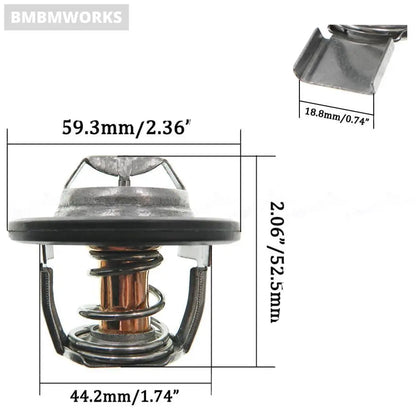 Engine Coolant Thermostat Hyundai Isuzu Rodeo Trooper Vehi Cross Axiom Honda