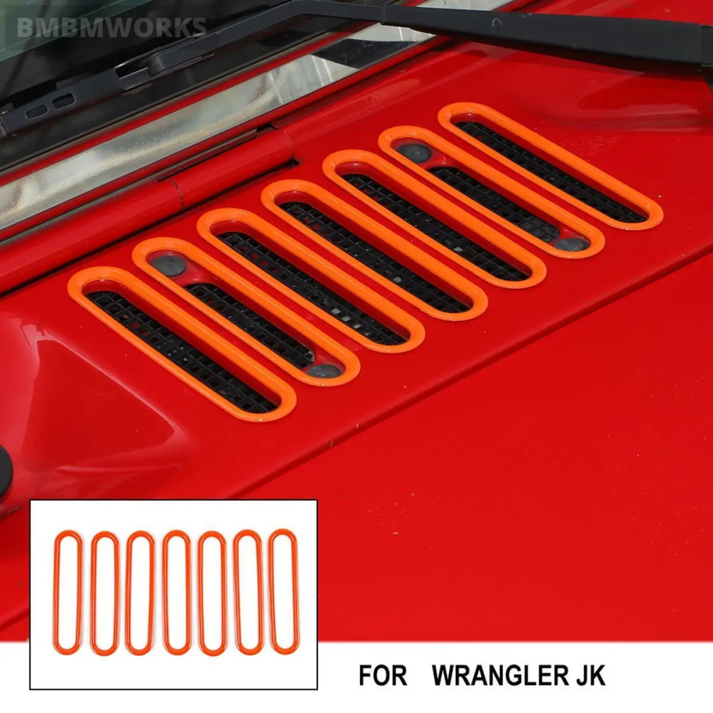 Engine Hood Air Inlet Vent Cover Bezel Trim Exterior Jeep Wrangler Jk 2007-2017