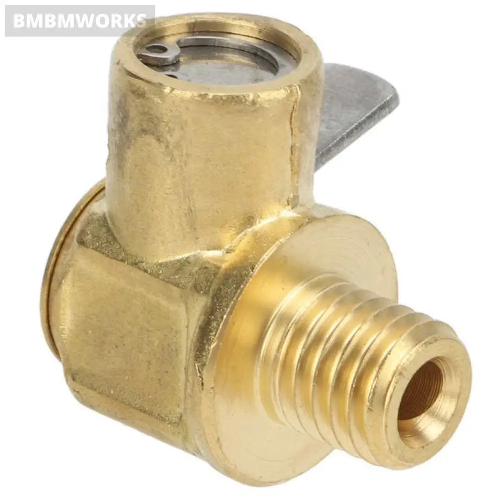 Engine Oil Drain Valve M12‑1.75 Connector Quick Brass With Lever Clip