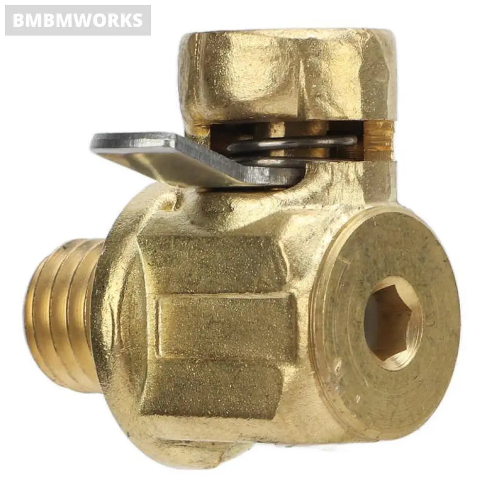 Engine Oil Drain Valve M12‑1.75 Connector Quick Brass With Lever Clip