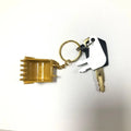 Excavator Heavy Equipment Key With Bucket Chain Caterpillar Cat