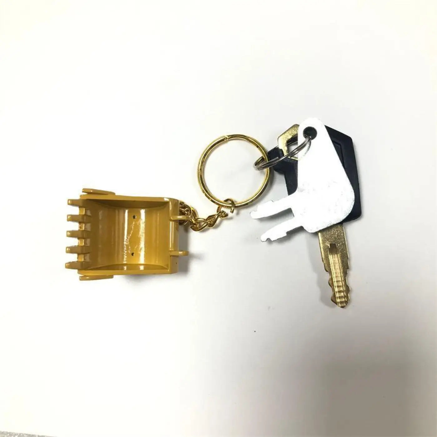 Excavator Heavy Equipment Key With Bucket Chain Caterpillar Cat