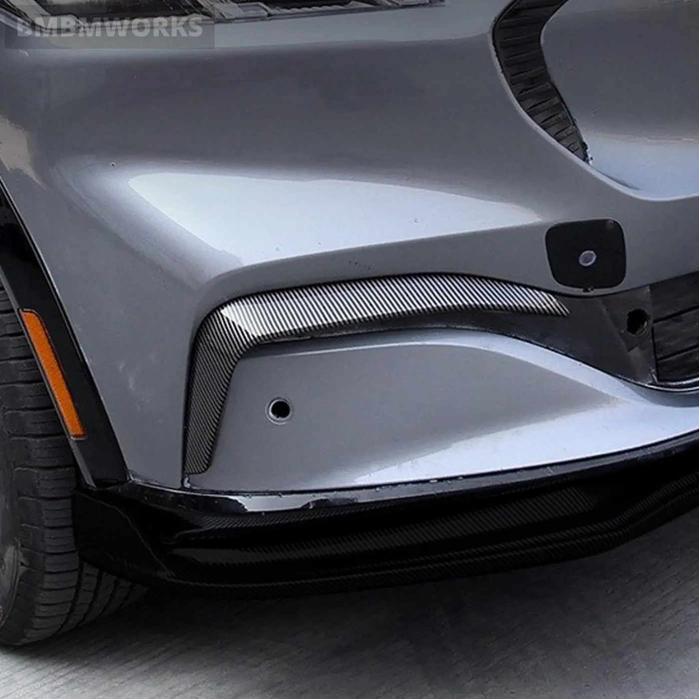 Exterior Front Fog Lamp Light Eyebrow Strip Trim Ford Mustang Mach-E 2021-2023