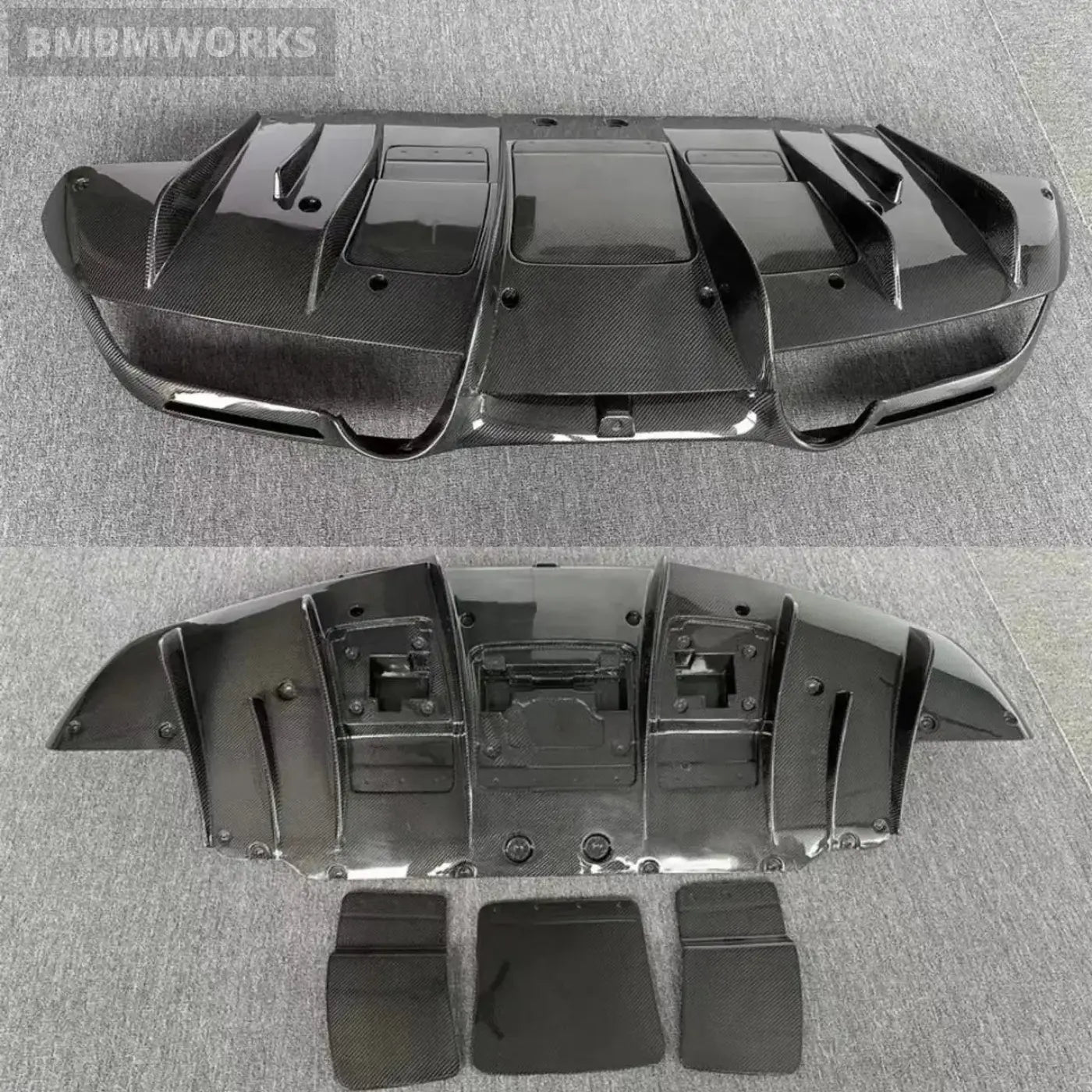 Ferrari F8 Carbon Fiber Rear Diffuser Body Kit (2019 + ) Body Kits & Performance 4