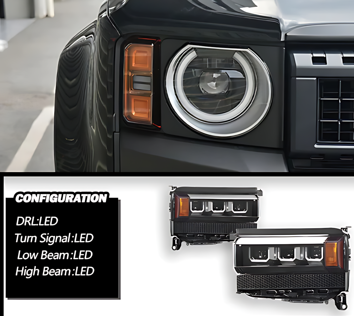 Toyota Land Cruiser 250 / Prado LC250 2024–2026 LED Headlight Upgrade – DRL & Dynamic Turn Signal BMBMWORKS