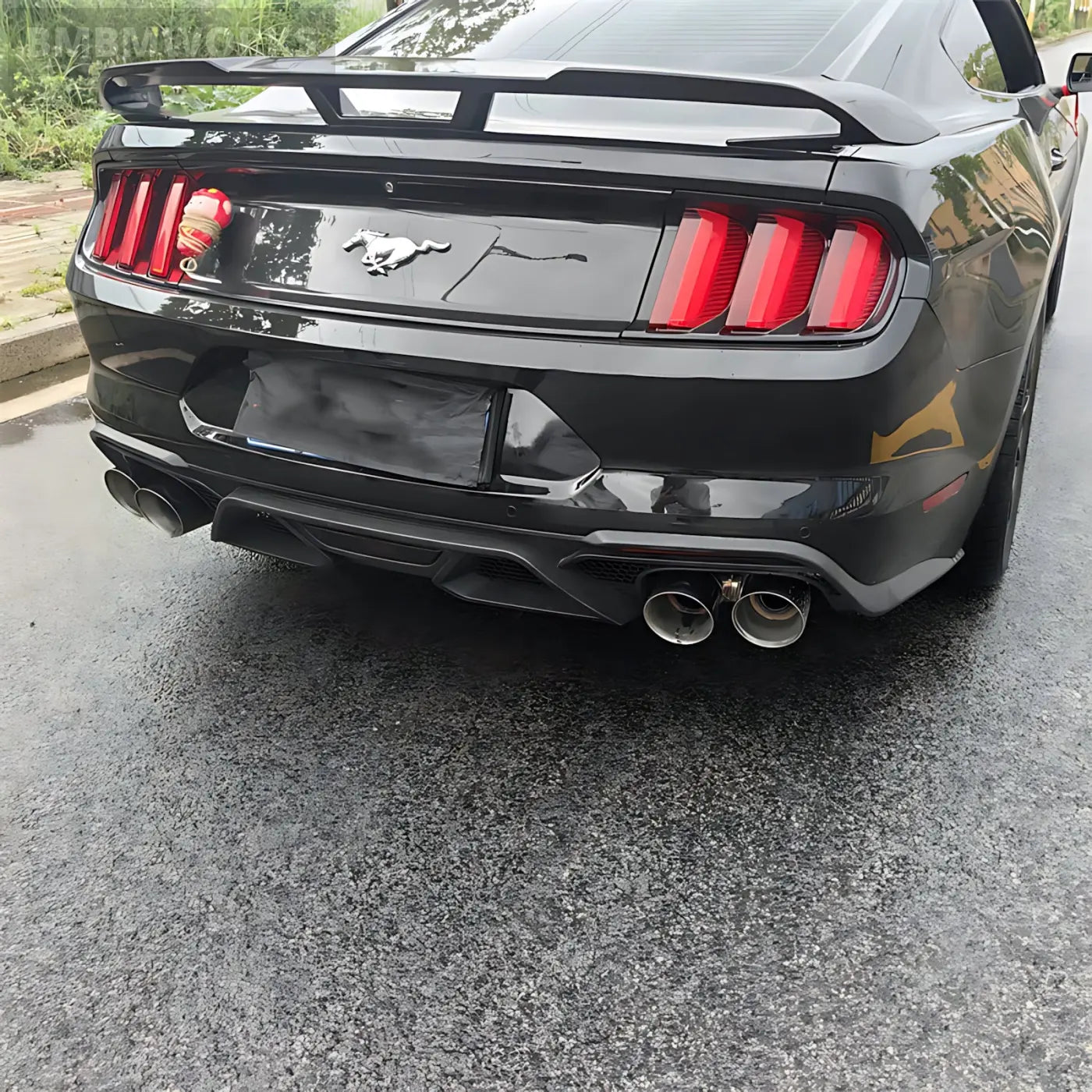 Ford Mustang 2.3L EcoBoost GT500-Style Quad-Tip Exhaust 2015-2021 (Remote Valve) Body Kits & Performance 4