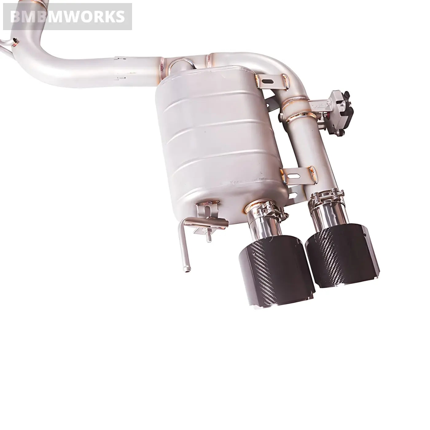 Ford Mustang 2.3L EcoBoost GT500-Style Quad-Tip Exhaust 2015-2021 (Remote Valve) Body Kits & Performance 4