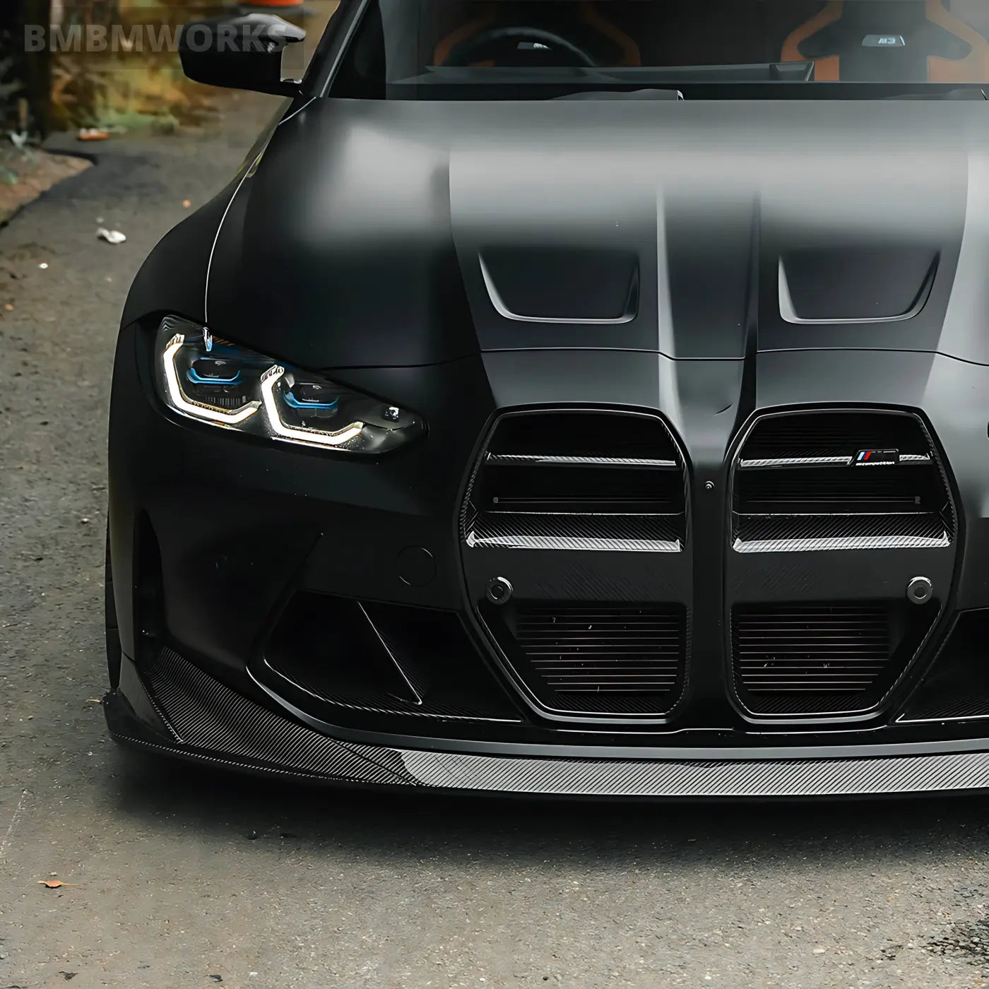 Forged Carbon Fiber Front Lip Splitter for BMW M3/M4 (G80/G82/G83) Body Kits & Performance