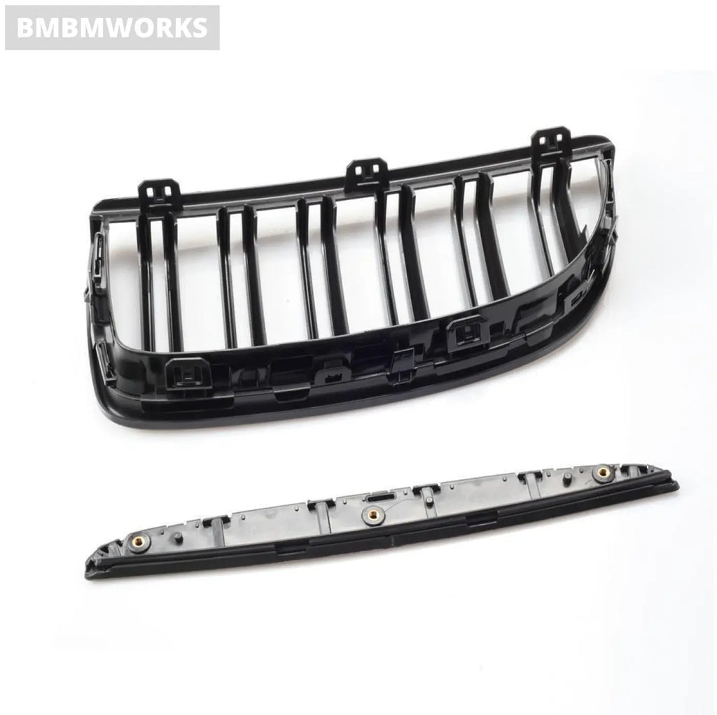 Front Black Kidney Grille Hood Grills Double Slit Bmw E90 E91 328I 335I 330I