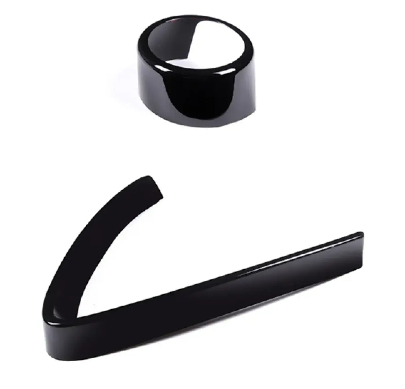 Front Bumper Air Grilles V Frame Decoration Trim Alfa Romeo Stelvio 17-20