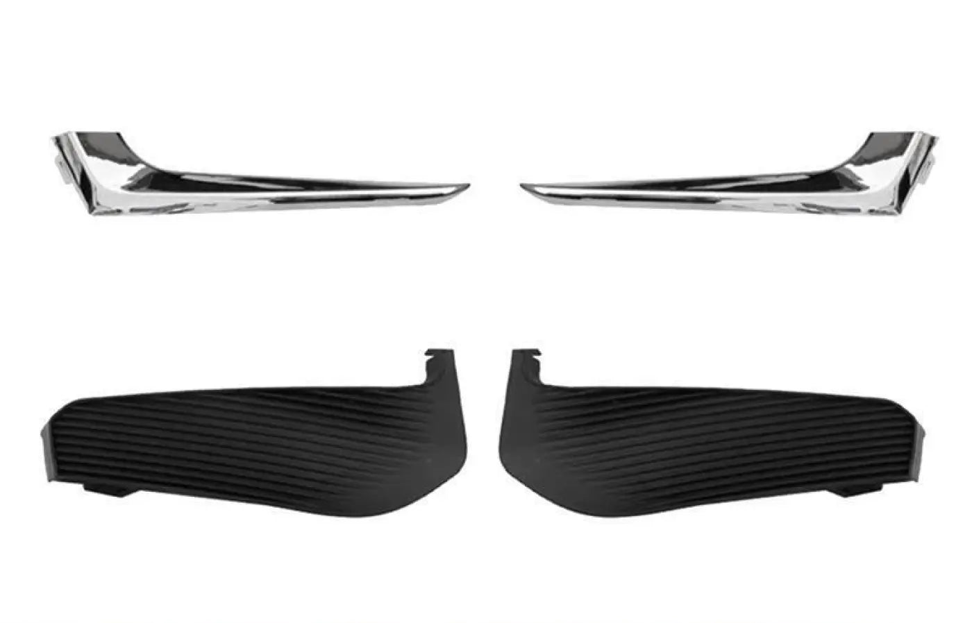 Front Bumper Fog Light Chrome Trim Stripe Grille Cover Chevrolet Malibu 2016-18