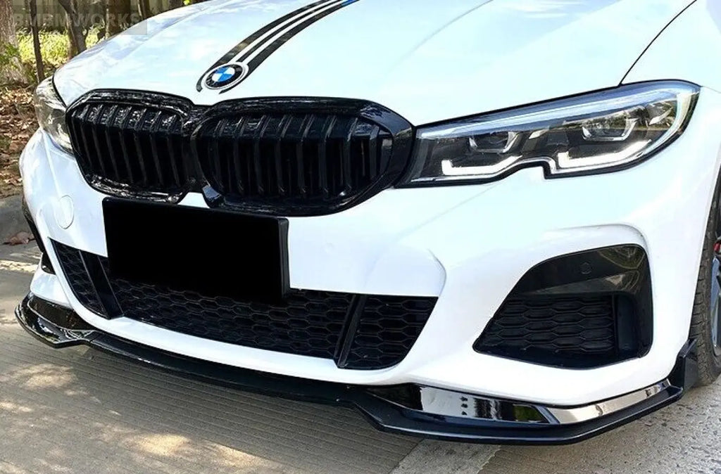 Front Bumper Lip Splitter Spoiler Diffuser Body Kit Bmw 3 G20 M-Sport
