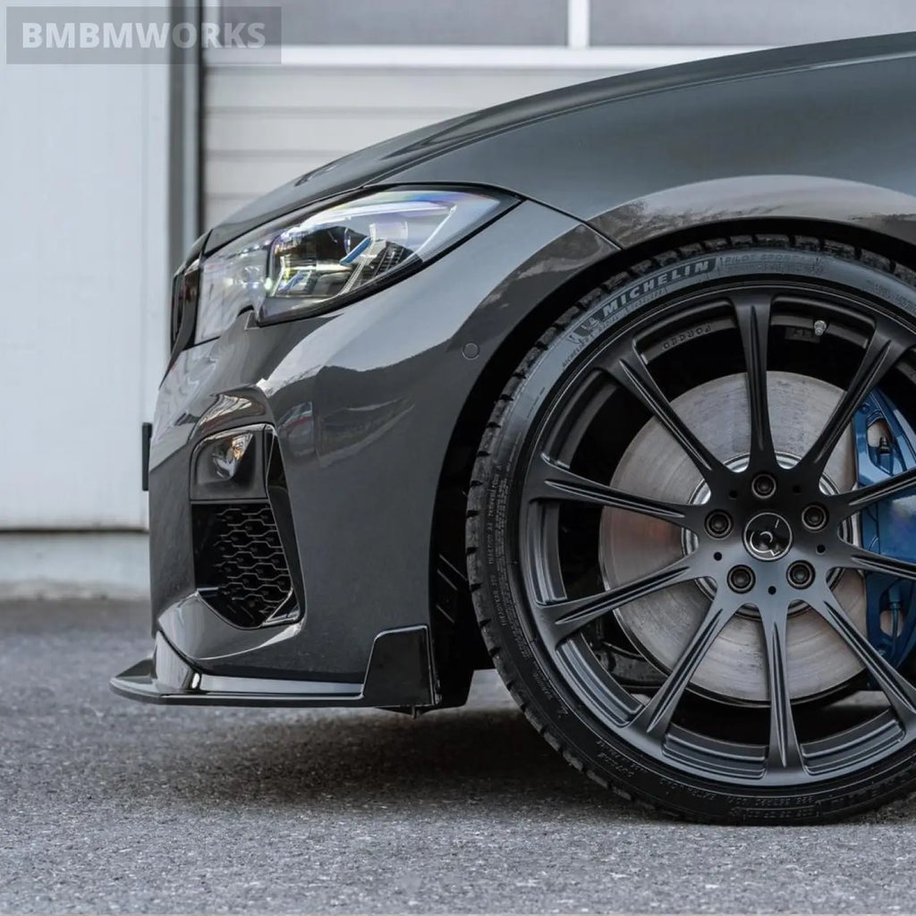 Front Bumper Lip Splitter Spoiler Diffuser Body Kit Bmw 3 G20 M-Sport