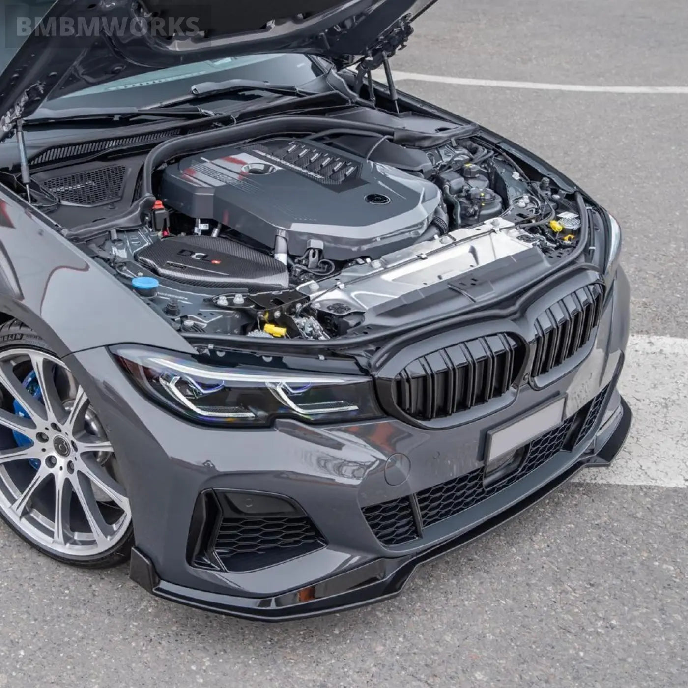 Front Bumper Lip Splitter Spoiler Diffuser Body Kit Bmw 3 G20 M-Sport