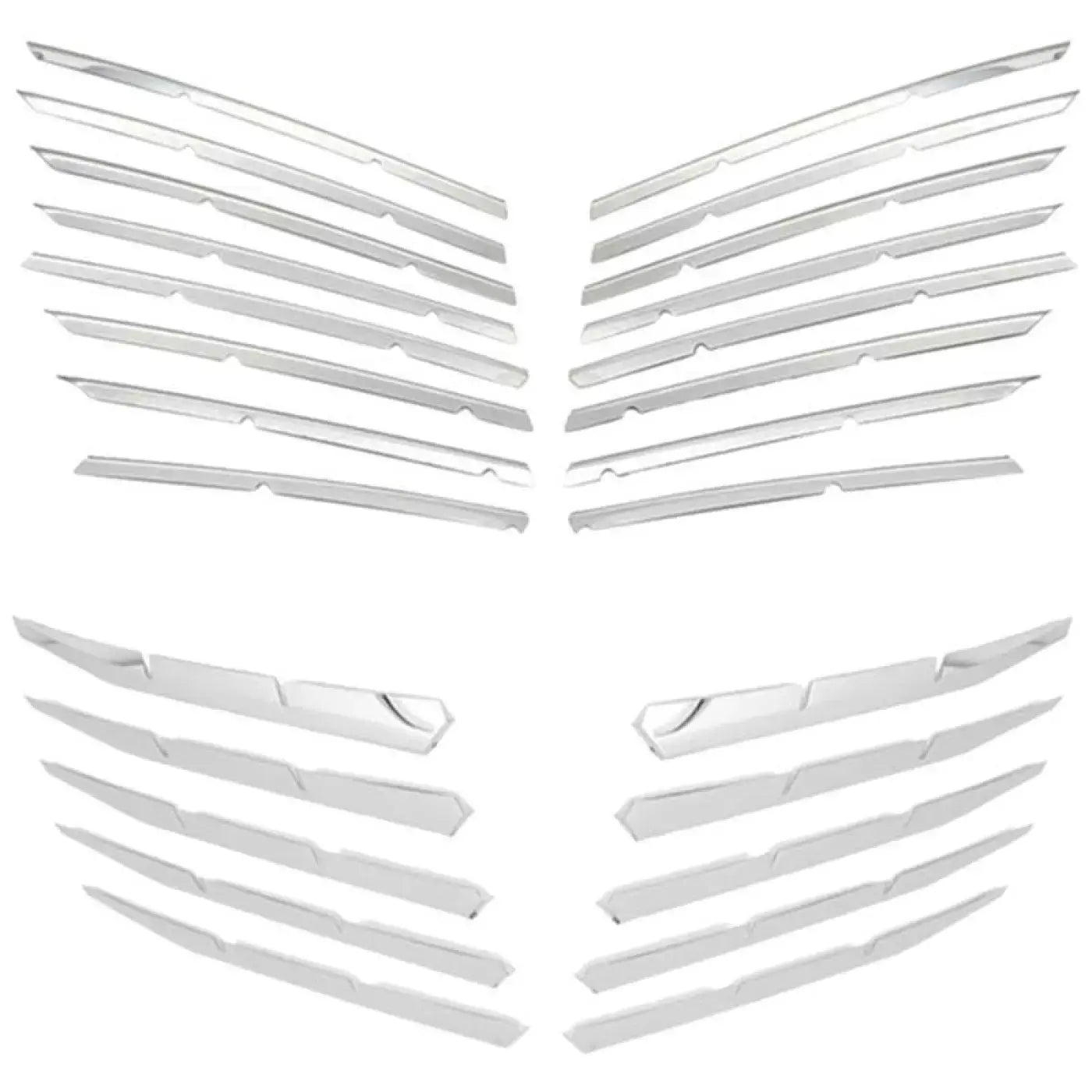 Front Bumper Top + Lower Grille Trim Parts Peugeot 3008 Gt 2016-2020 5008
