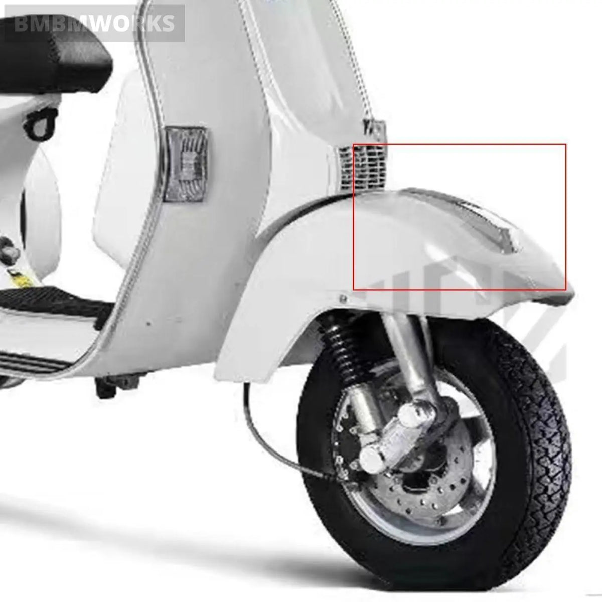 Front Fender Nose Beak Cover Mudguard Vespa Px 125 150 200 Lml T5 2013 - 2020
