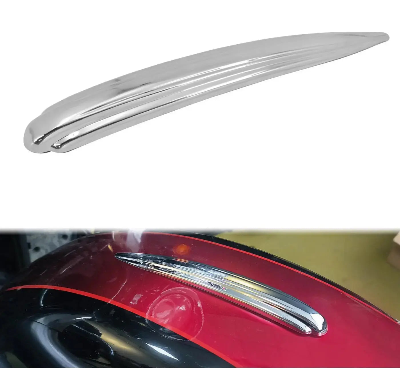 Front Fender Trim Abs Plastic Chrome Harley Touring Street Glide Road 1984