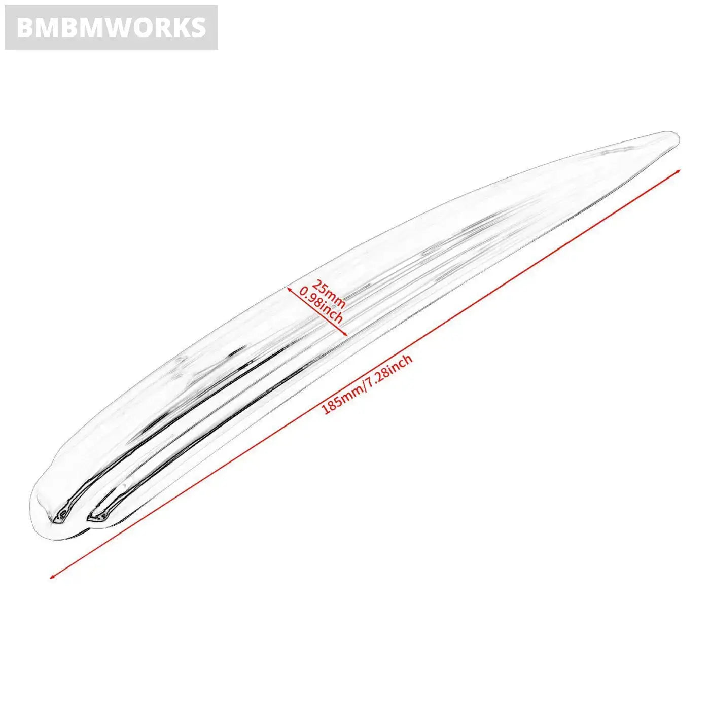 Front Fender Trim Abs Plastic Chrome Harley Touring Street Glide Road 1984