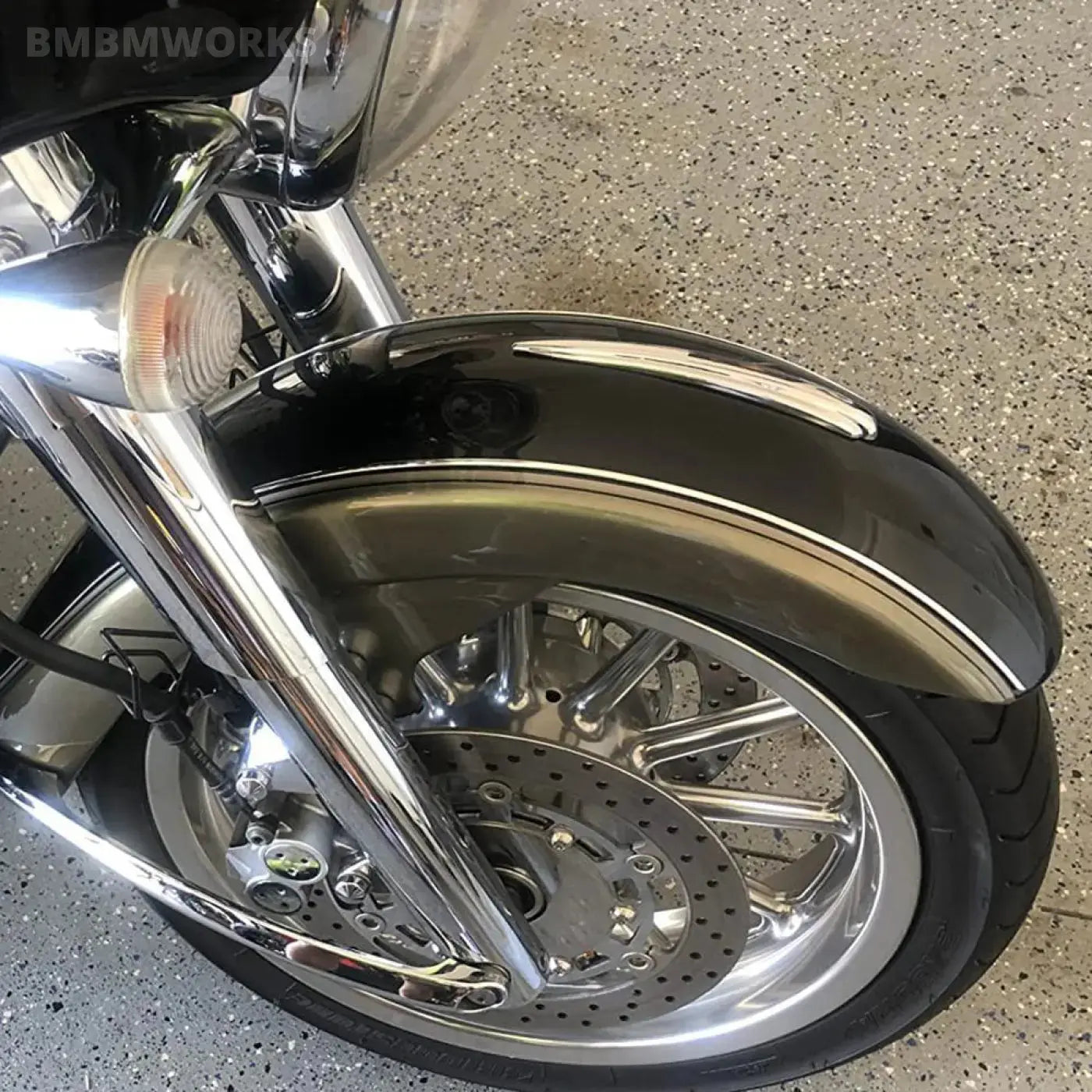 Front Fender Trim Abs Plastic Chrome Harley Touring Street Glide Road 1984
