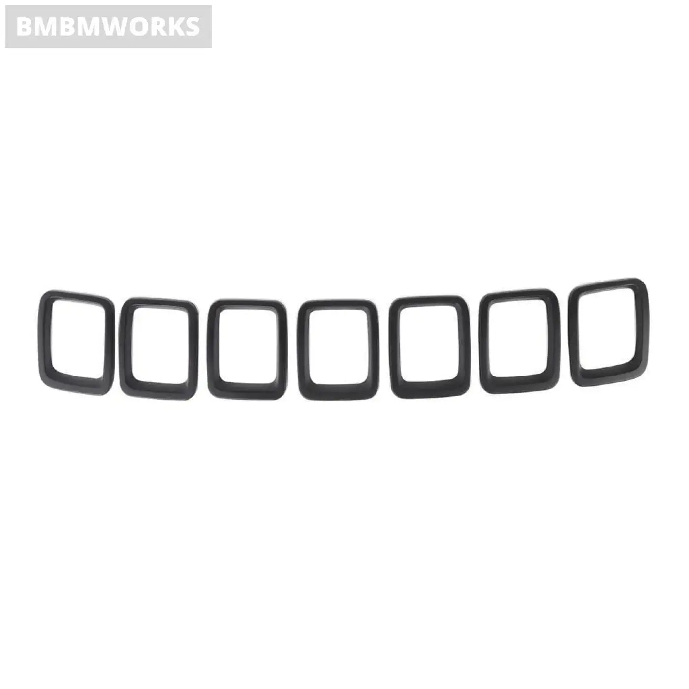 Front Grill Cover Trim Stickers Jeep Compass 2017 2018 2019 2020