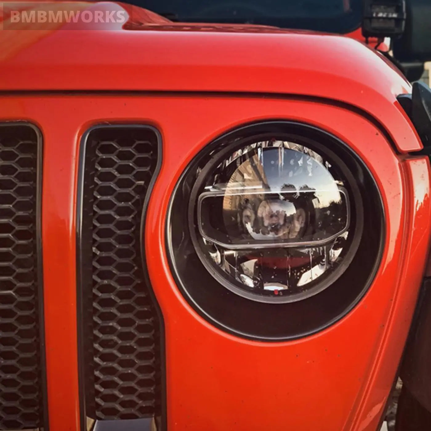 Front Headlight Circle & Grille Inserts Trim Cover Jeep Wrangler Jl Gladiator