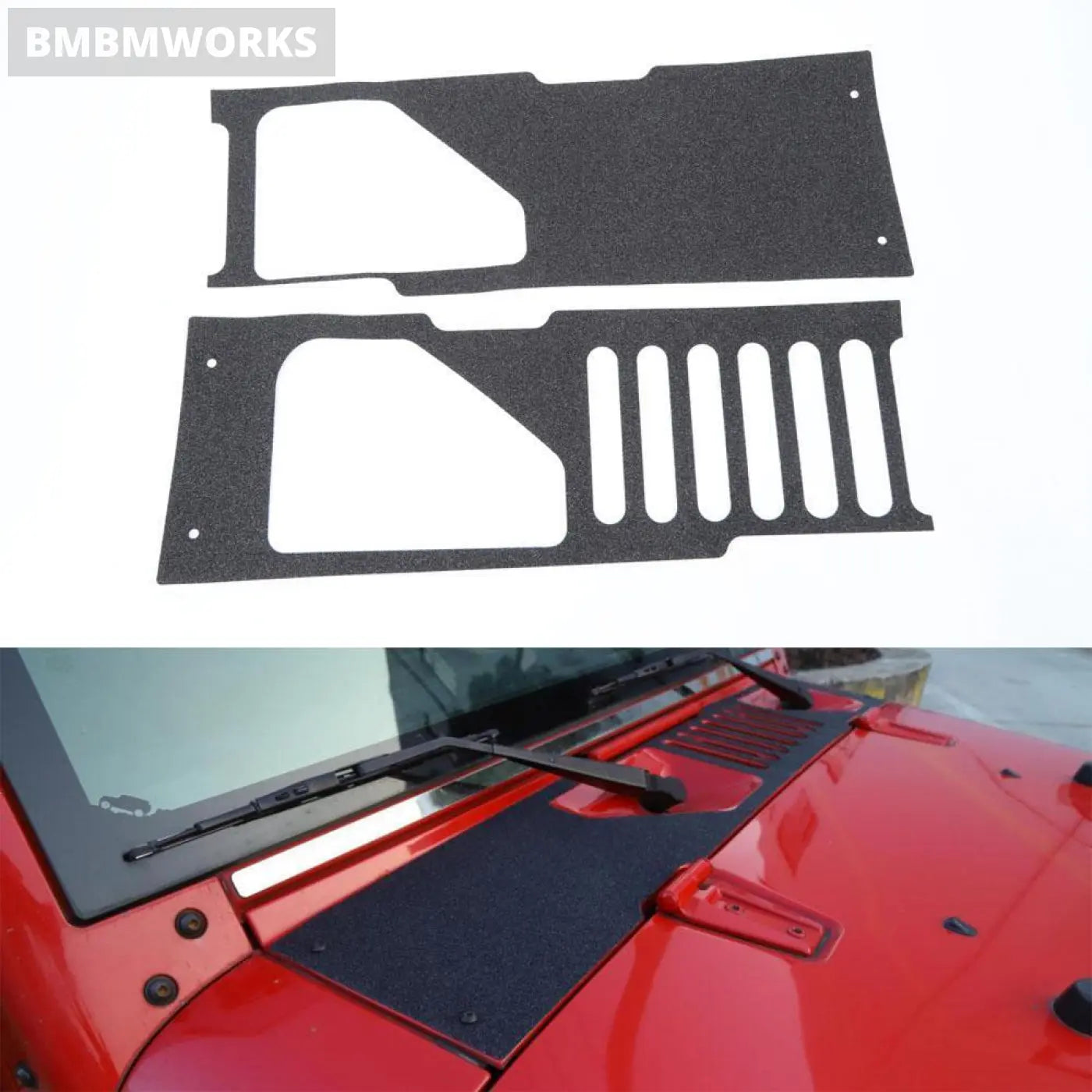 Front Rain Wiper Protective Exterior Stickers Jeep Wrangler Jk 2007-2017