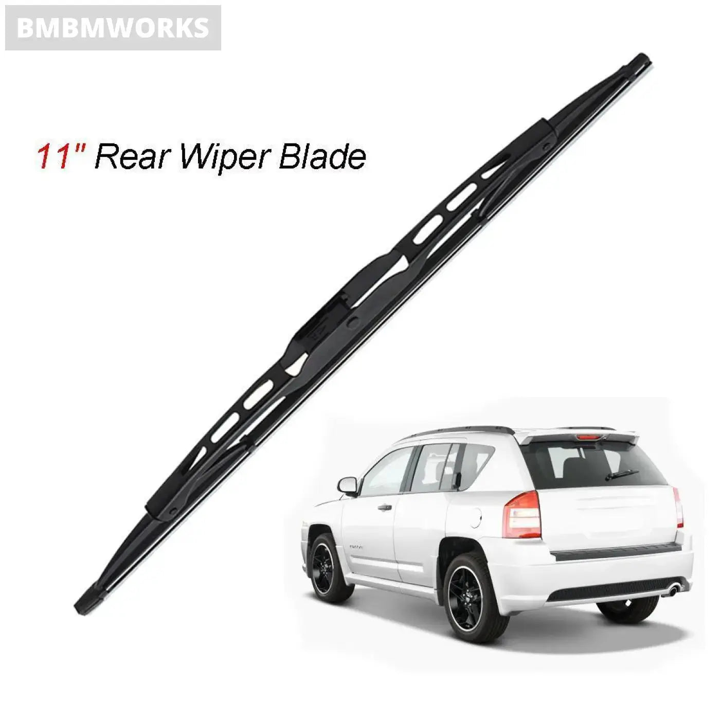 Front & Rear Wiper Blades Set Jeep Compass Brush Mk49 2006 - 2016 22’+20’+11’