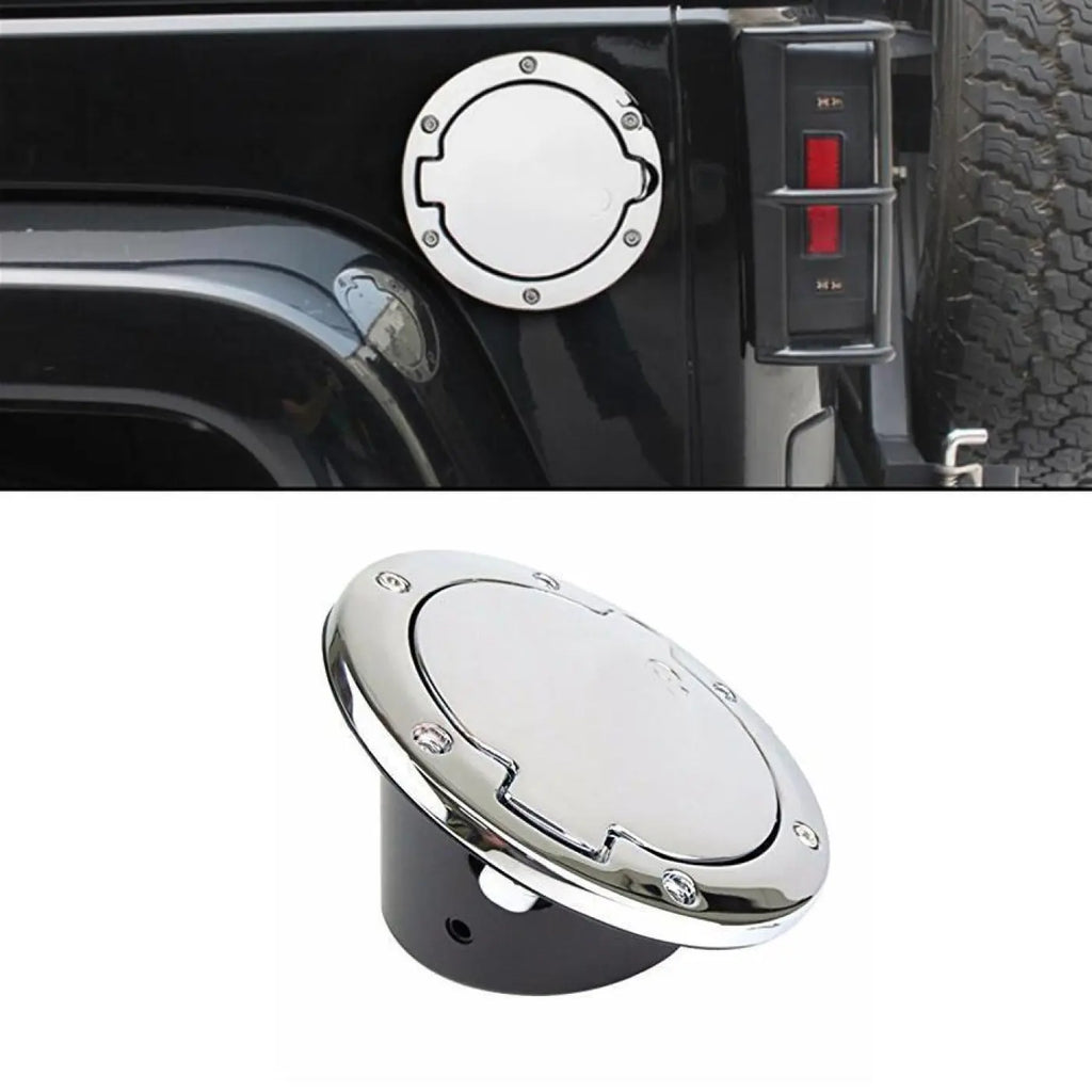 Fuel Door Cap Gas Tank Filler Cover Jeep Wrangler Jk Jku Sport Rubicon