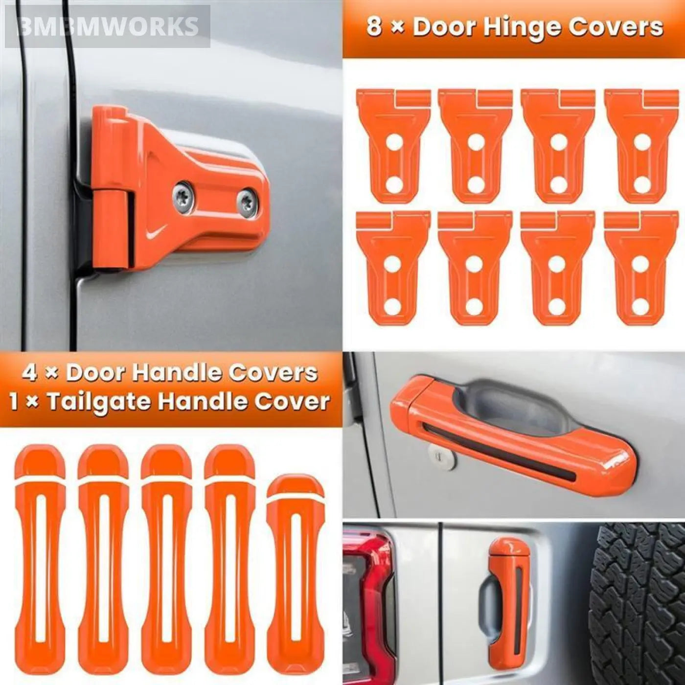Full Set Exterior Decoration Trim Jeep Wrangler Jl Jlu 2018-2022