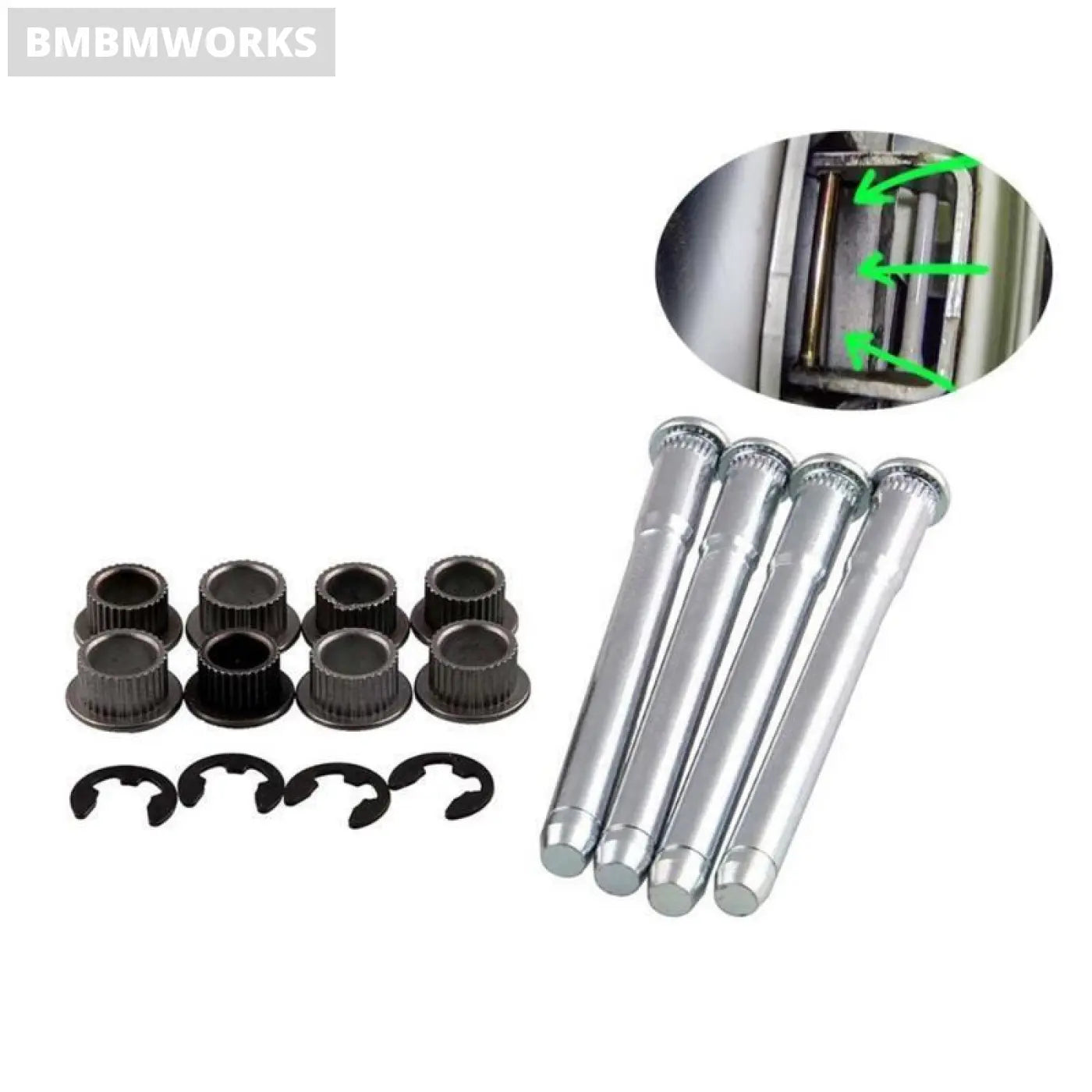 G99F Door Hinge Pin And Bushing Kit Gmc S15 1994 - 2004 Chevy S10