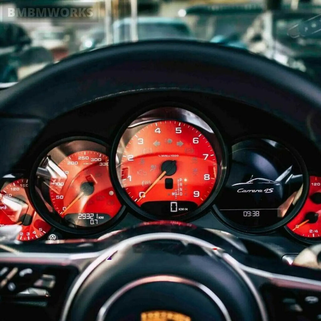 Gauge Face Dial Facelift Porsche 971 Cayenne Macan 718 Paramera 911 Carrera 991
