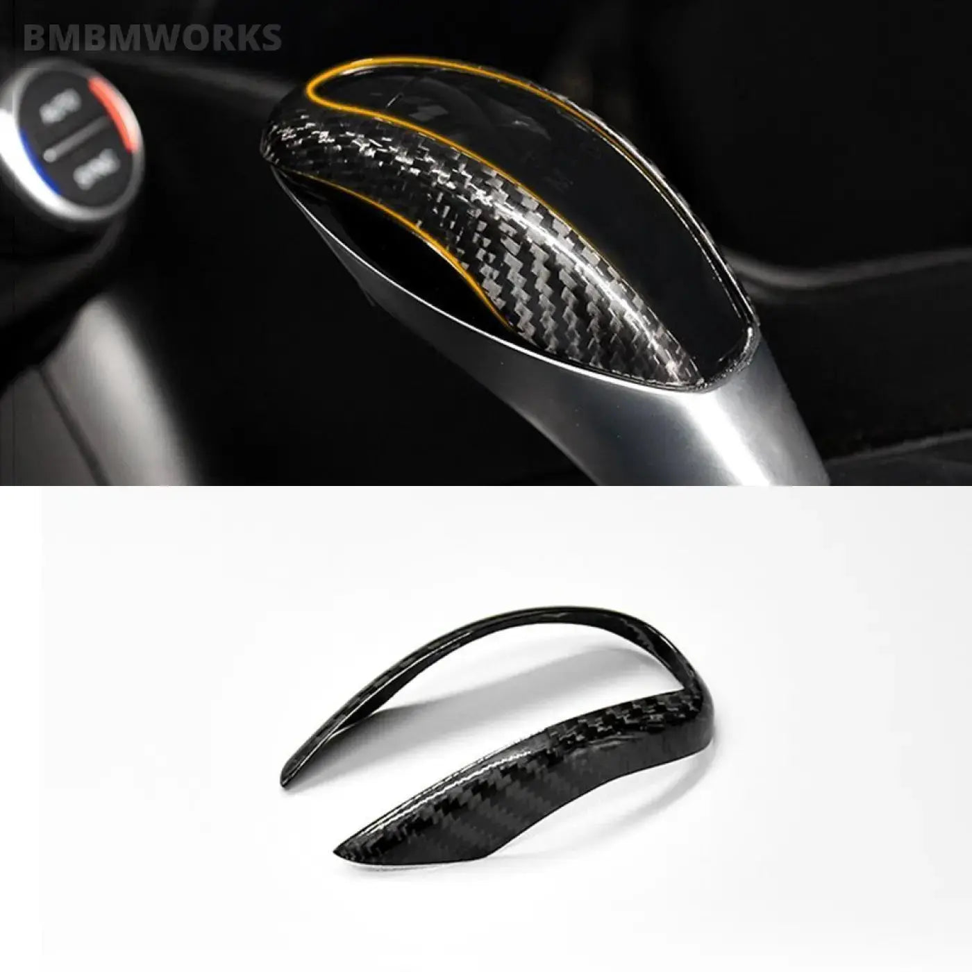 Gear Shift Head Knob Cover Trim Sticker Alfa Romeo Stelvio 949 Giulia 952 17-20