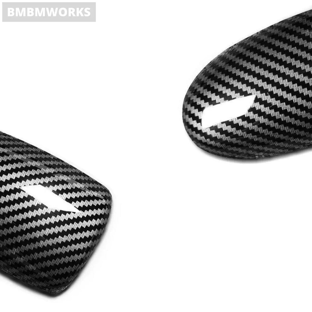 Gear Shift Knob Cover Trim Carbon Fiber Pattern Genesis G70 2019 2020 2021 2022