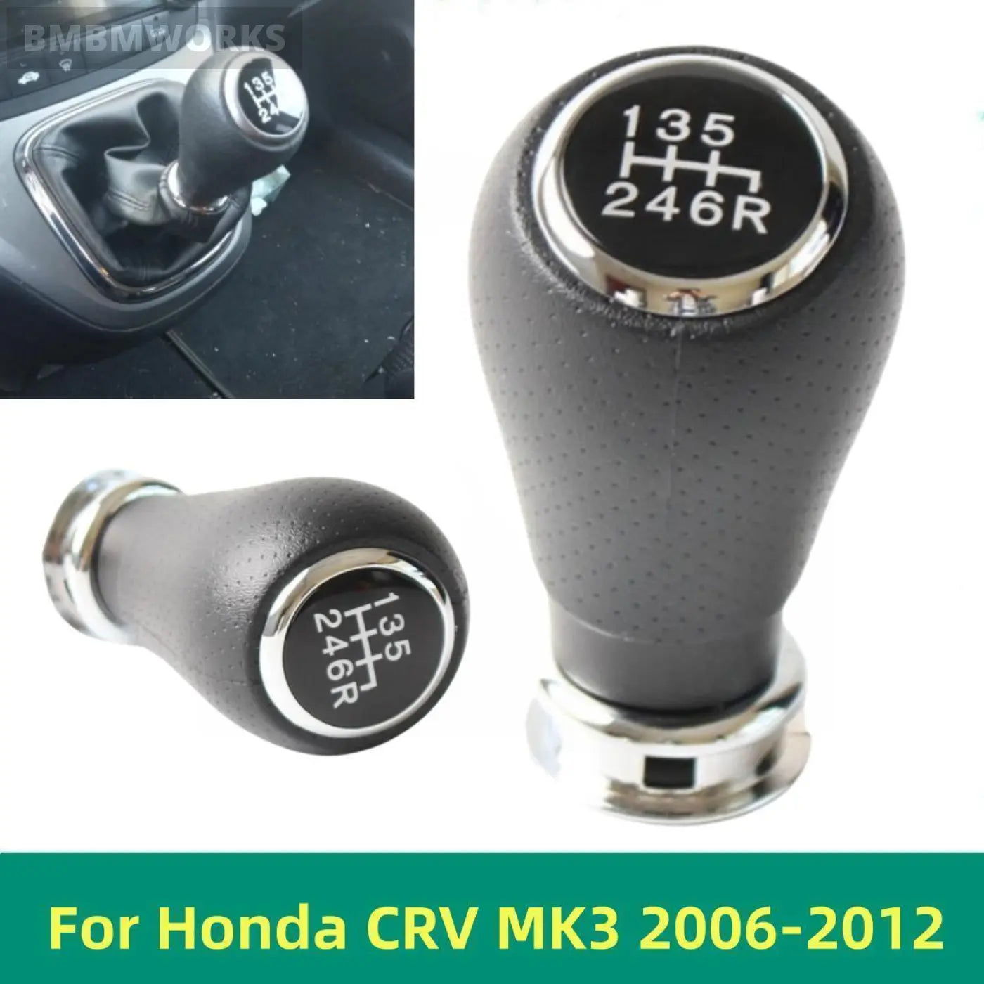 Gearbox Hand Speed Gear Shift Knob Lever Stick Honda Crv Cr-V Mk3 2006-2012