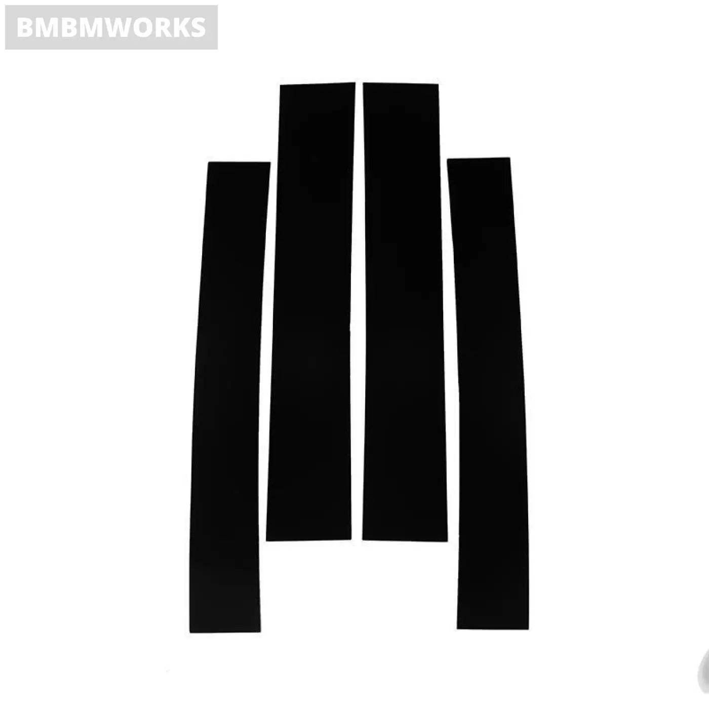 Glossy Black Pillar Posts Window Cover Trims Sticker Cadillac Escalade 2007-2014