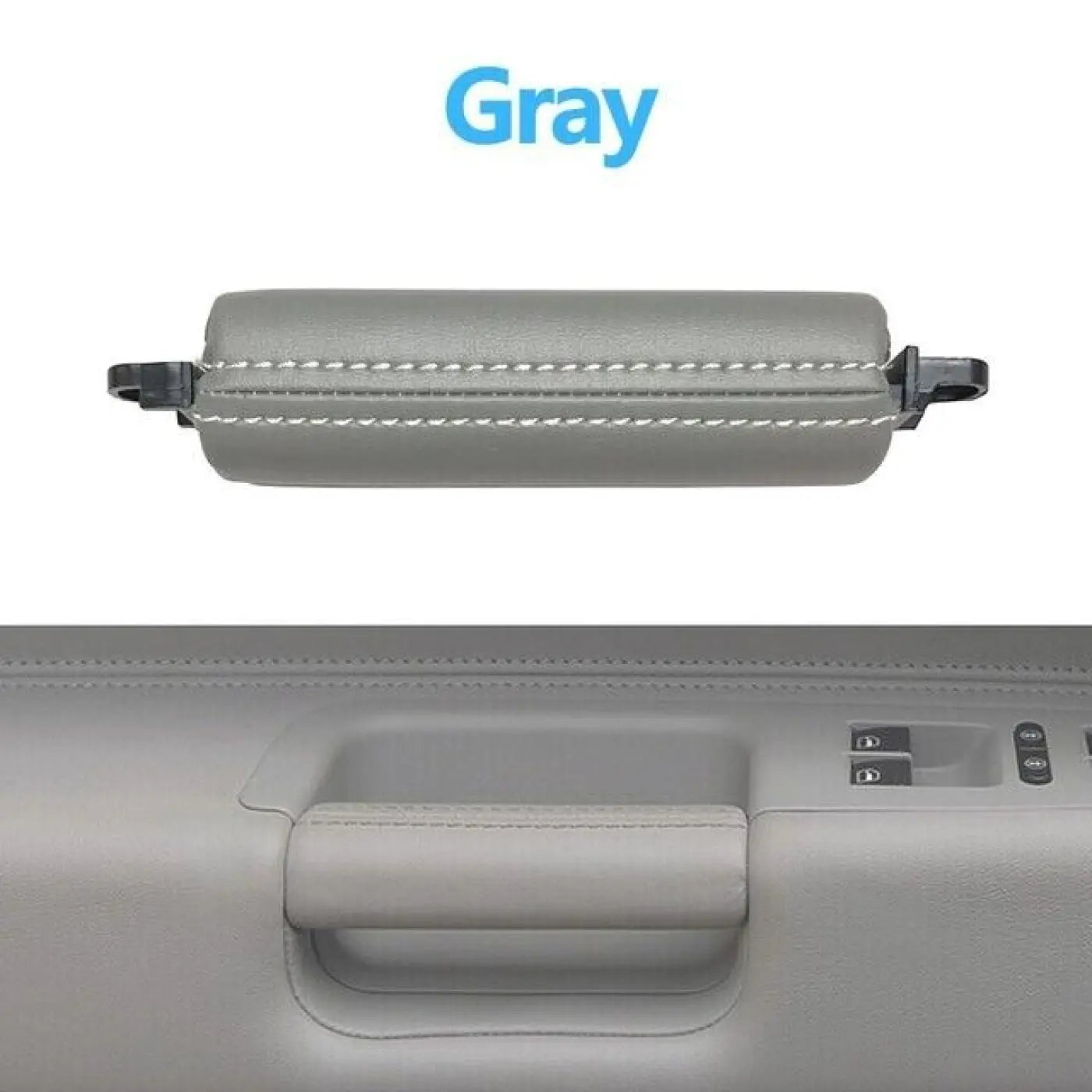 Gray Interior Door Left Right Driver Leather Pull Handle Vw Volkswagen Touareg
