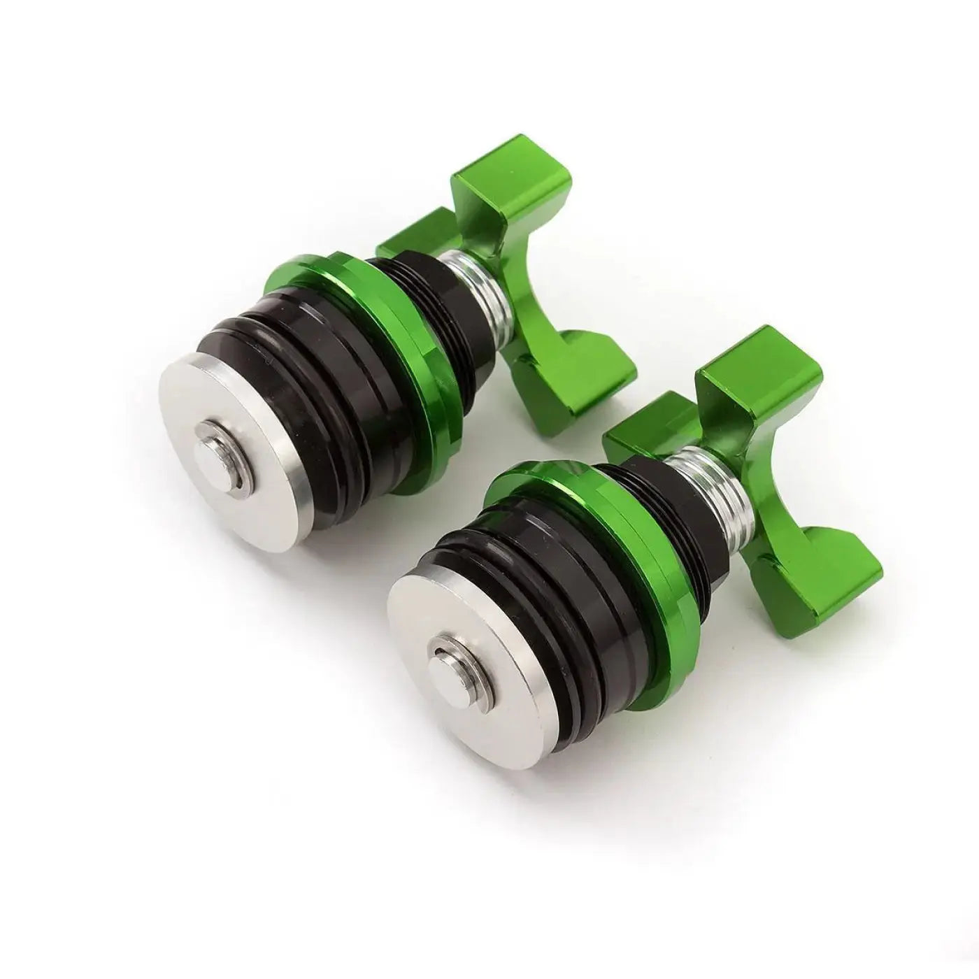 Green Black Preload Adjuster Fork Bolt Screw Kawasaki Ninja 250 300 2013-2016