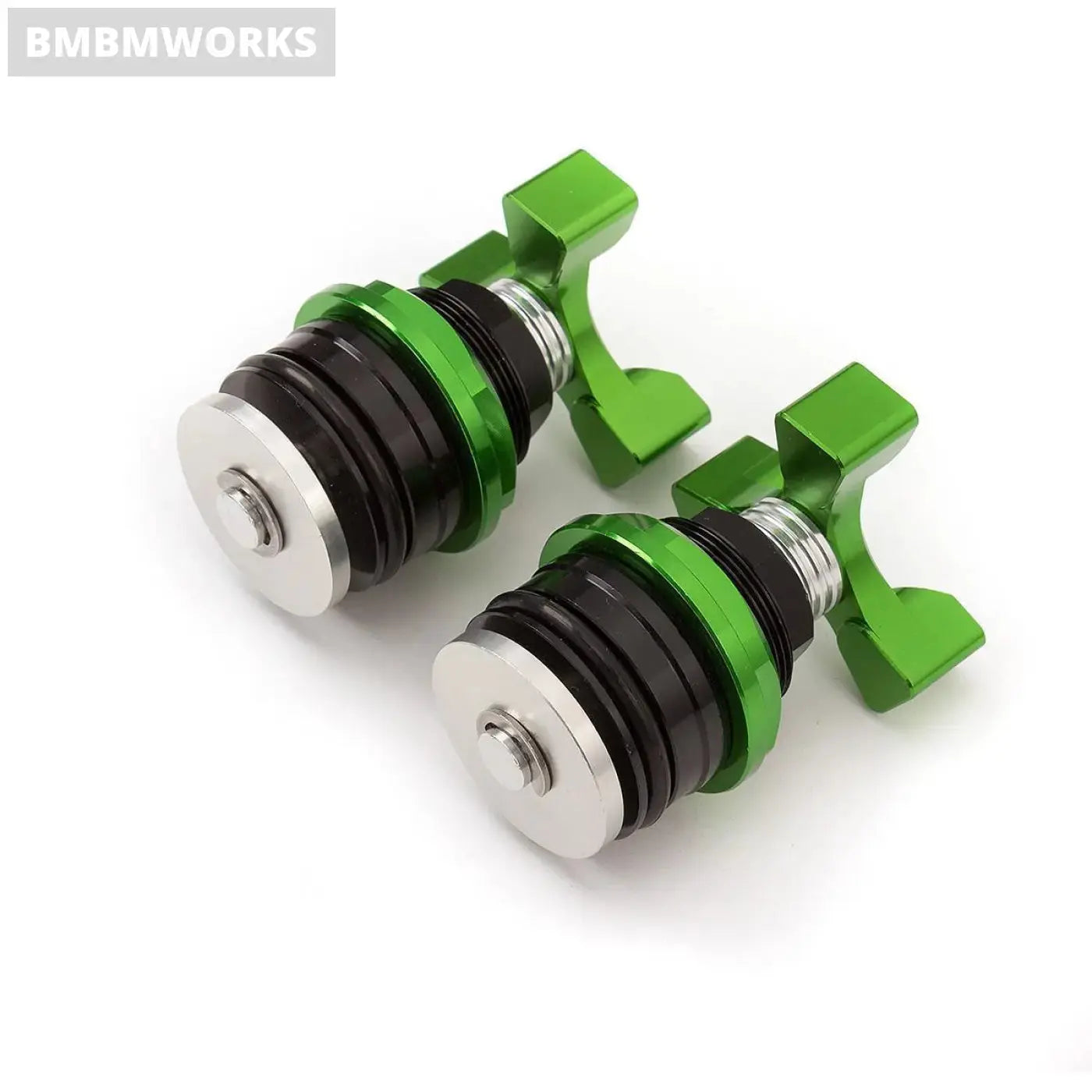 Green Black Preload Adjuster Fork Bolt Screw Kawasaki Ninja 250 300 2013-2016
