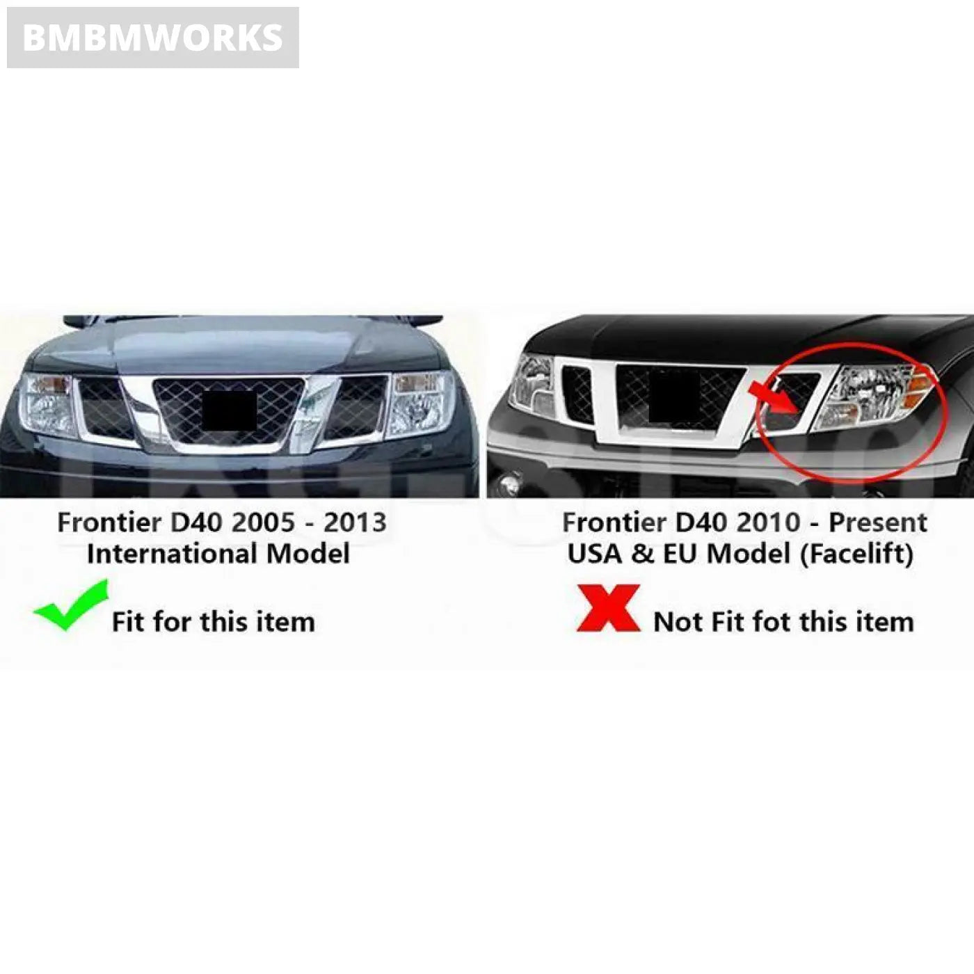 Head Light Lamp Hood Parts Headlight Cover For Frontier Navara D40 2006-2013
