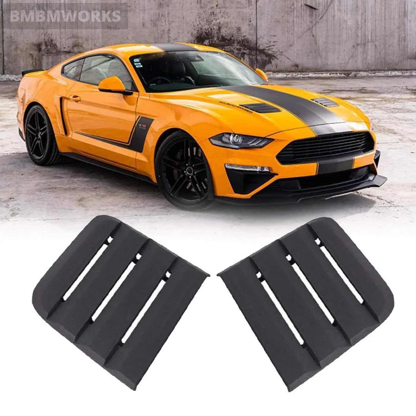 Hood Vent Heat Extractor Air Intake Trim Ford Mustang Gt Ecoboost 2018-2019
