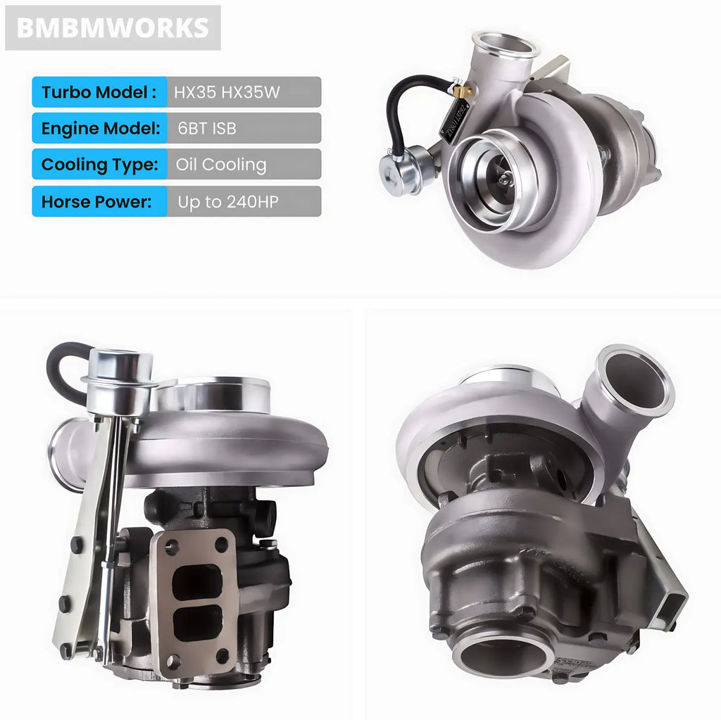 HX35 HX35W Turbocharger for Dodge Cummins 6BTAA 5.9L Diesel Truck (1999-2002)