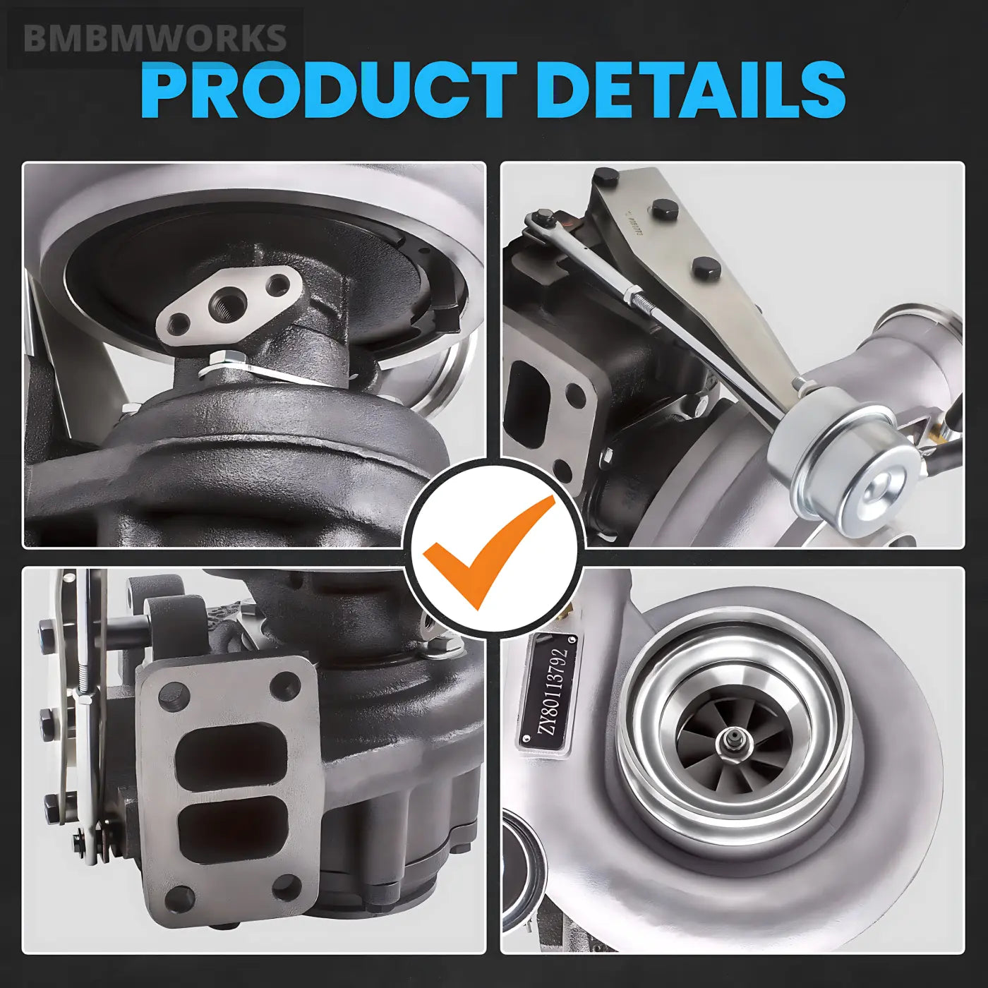 HX35 HX35W Turbocharger for Dodge Cummins 6BTAA 5.9L Diesel Truck (1999-2002)