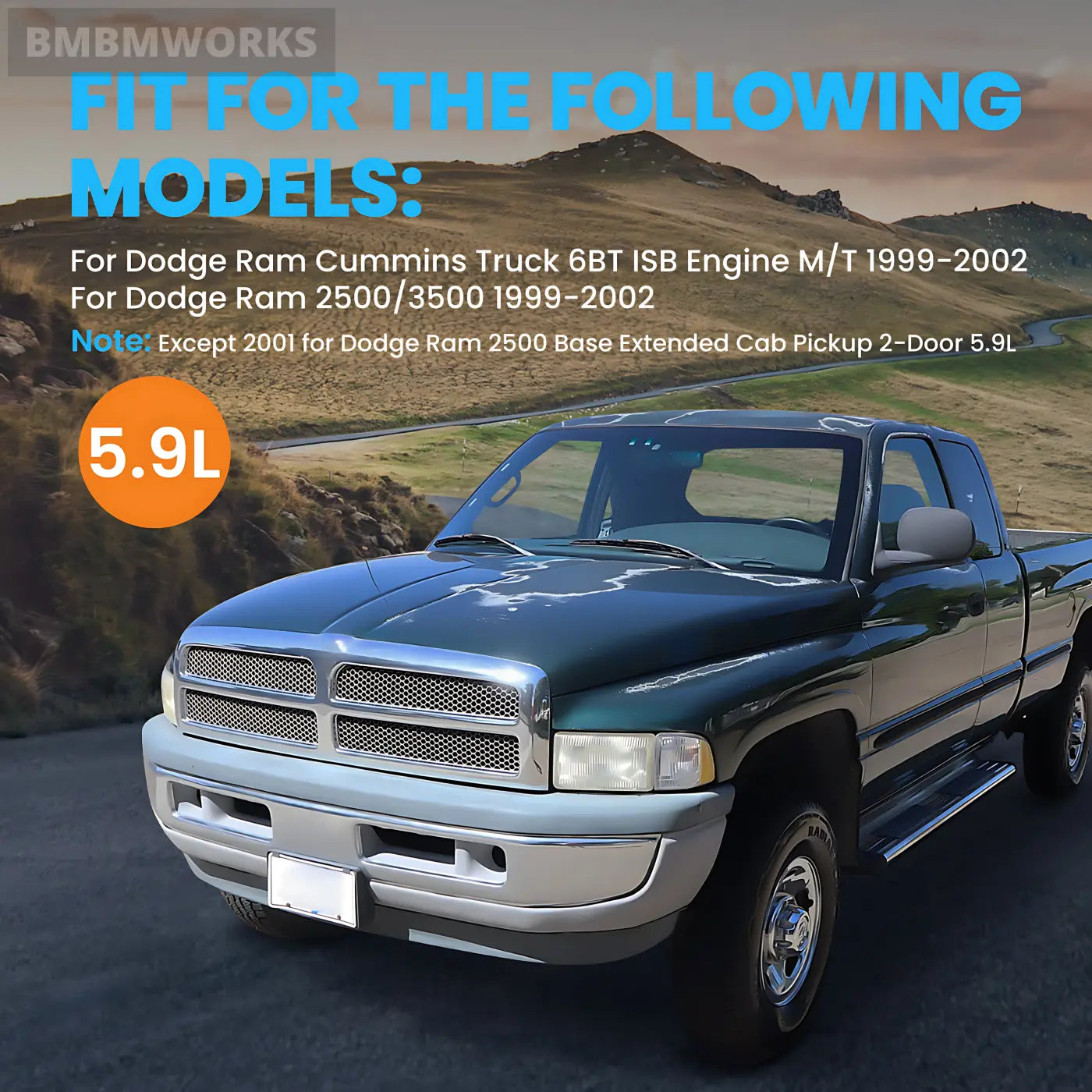 HX35 HX35W Turbocharger for Dodge Cummins 6BTAA 5.9L Diesel Truck (1999-2002)