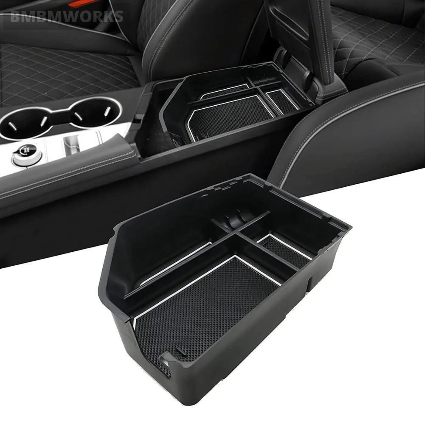 Interior Armrest Storage Box Central Console Holder Genesis Gv70 2021 2022