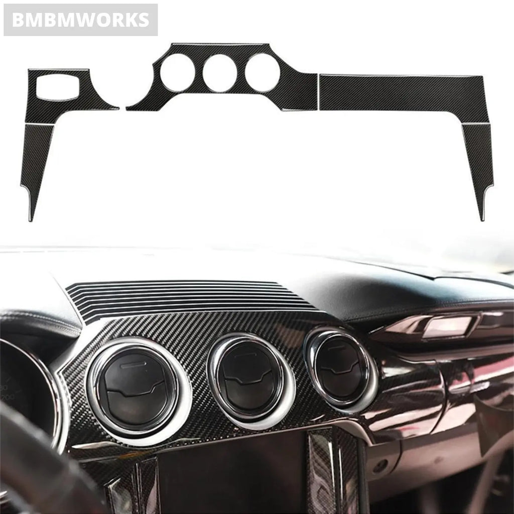Interior Dashboard Panel Cover Trim Ford Mustang 2015-2019 Decorated Lhd