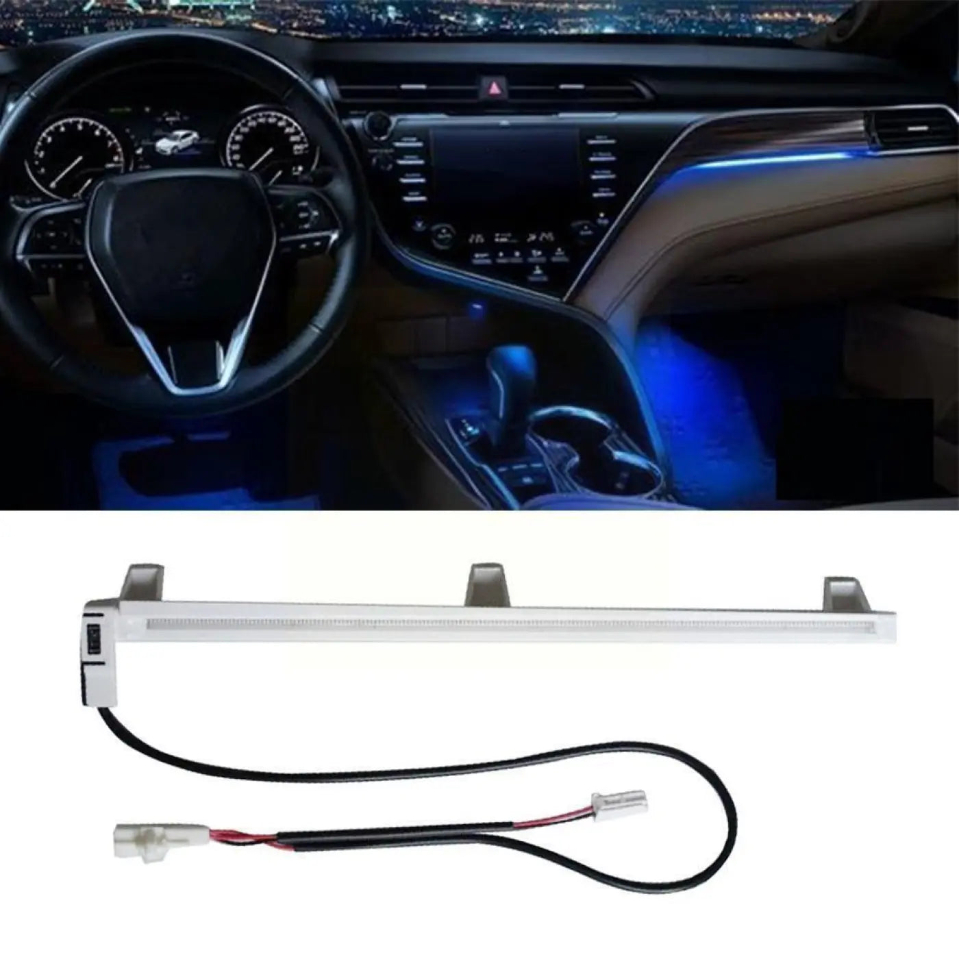 Interior Decorative Led Lights Center Console Atmosphere Light Blue Toyota Camry